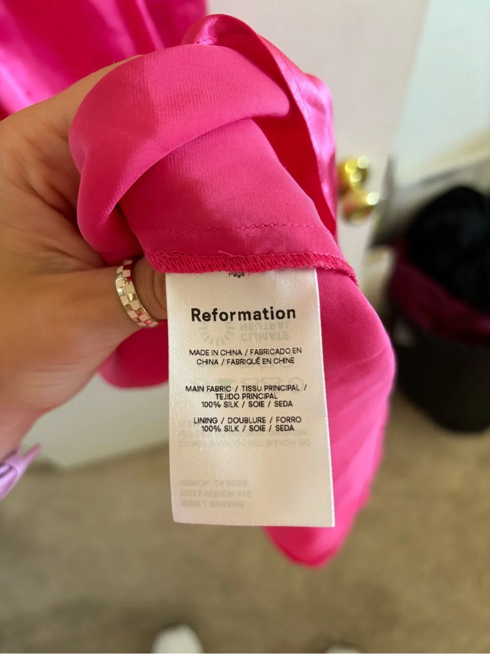 Reformation Marguerite silk midi dress size 4 - Picture 11 of 11